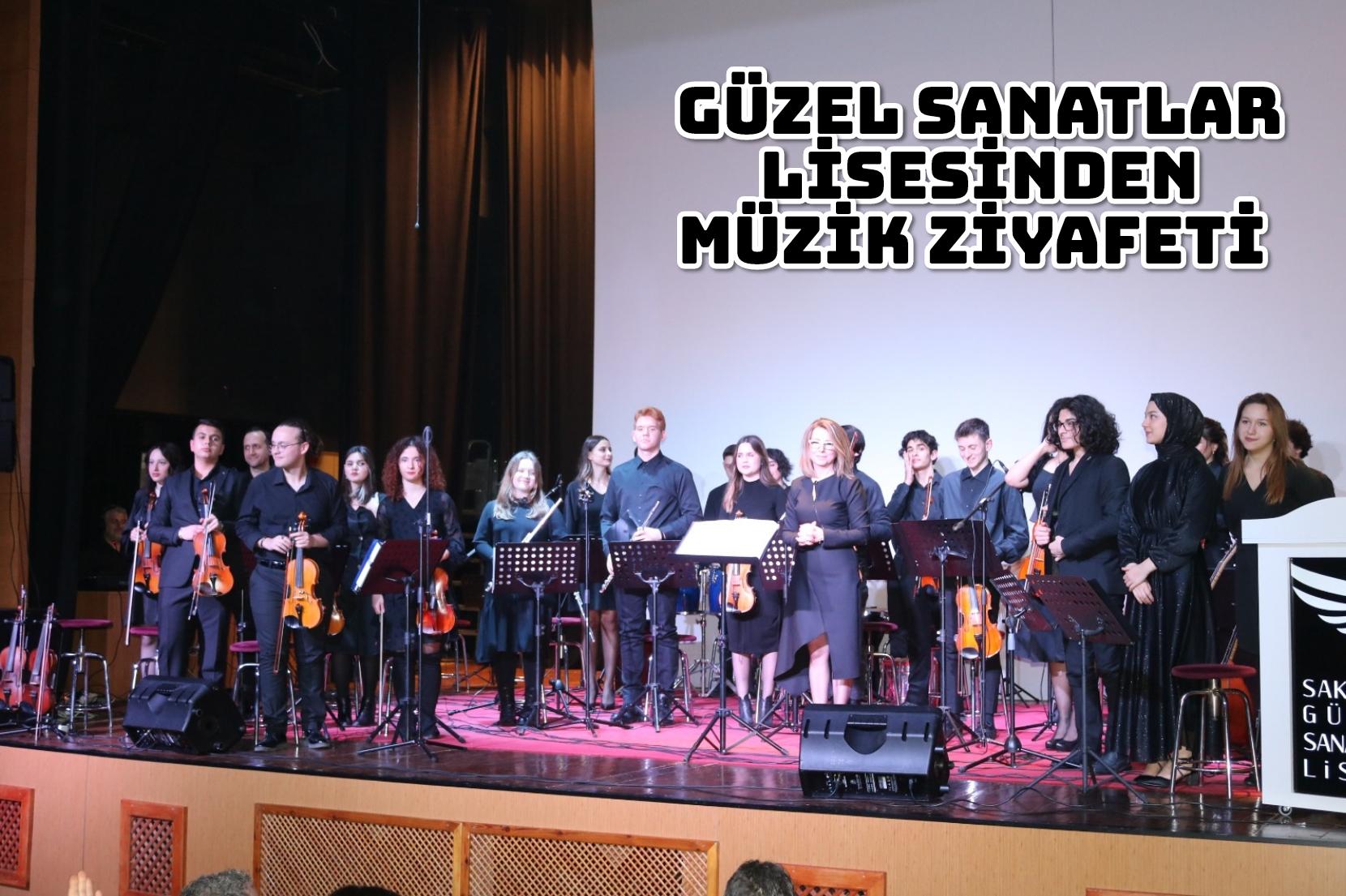 GÜZEL SANATLAR LİSESİNDEN MÜZİK ZİYAFETİ