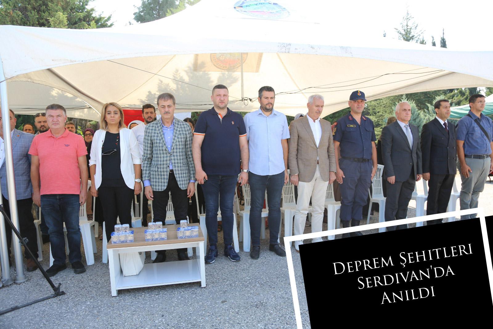 Deprem Şehitleri Serdivan'da Anıldı