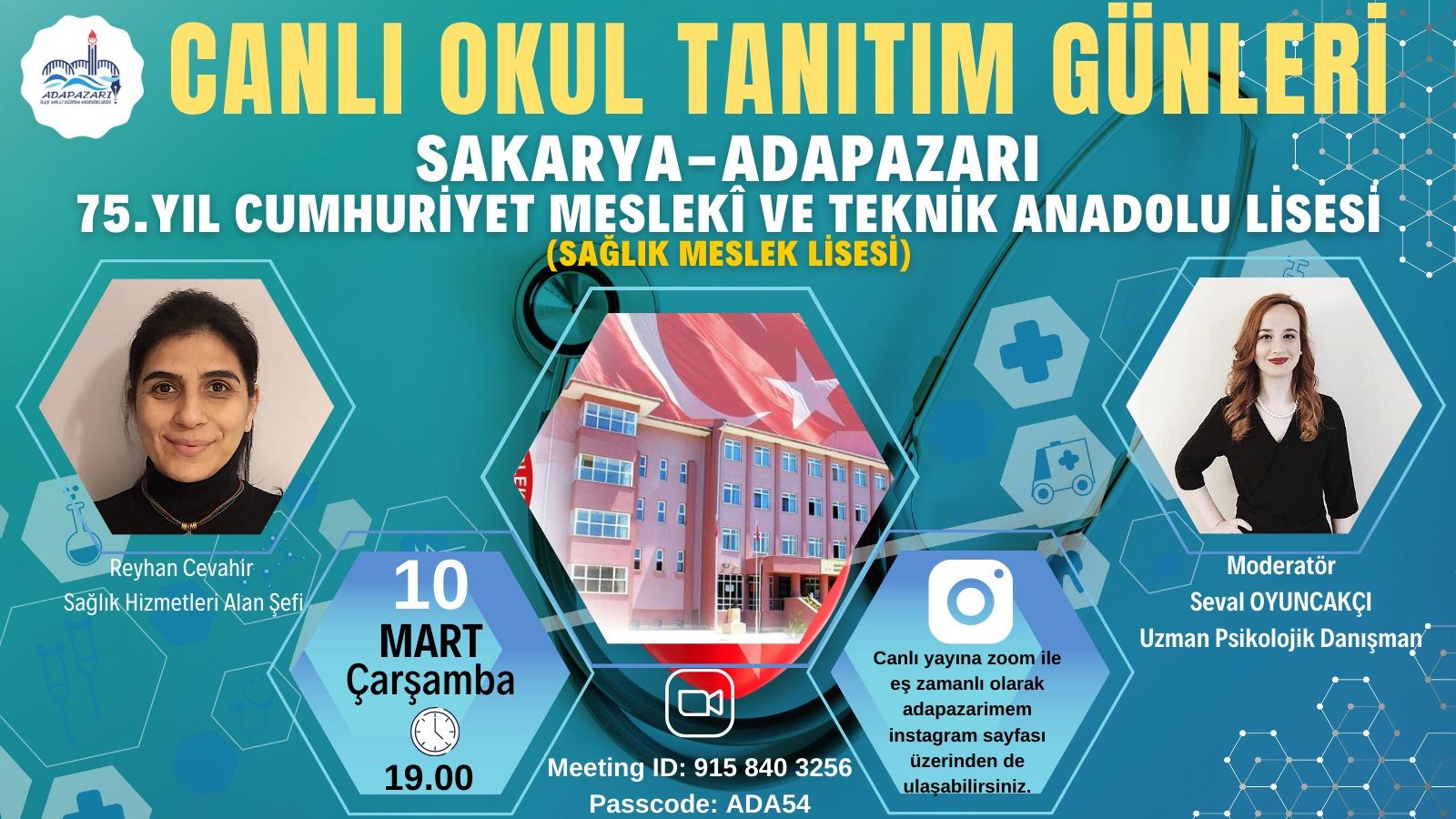 ADAPAZARI MEM “CANLI OKUL TANITIM GÜNLERİ” DEVAM EDİYOR