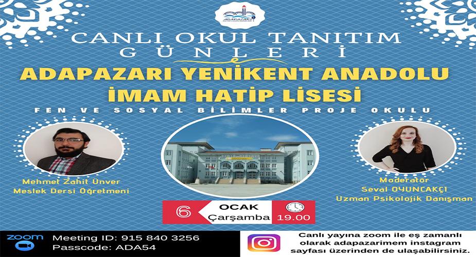 CANLI OKUL TANITIM GÜNLERİ” DEVAM EDİYOR