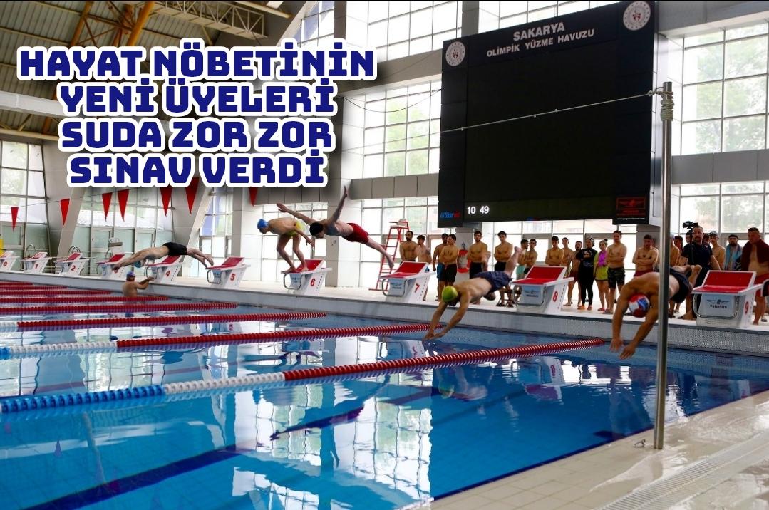 Hayat nöbetinin yeni üyeleri suda zor bir sınav verdi