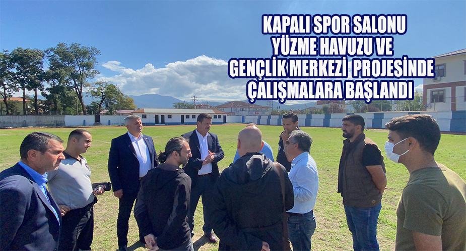 KAPALI SPOR SALONU, YÜZME HAVUZU ve GENÇLİK MERKEZİ PROJESİNDE ÇALIŞMALARA BAŞLANDI