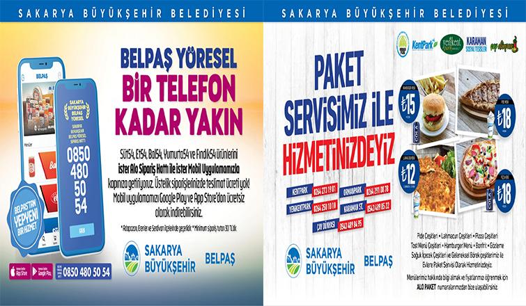 Sosyal Tesislerde Paket Servis Hizmeti Başladı