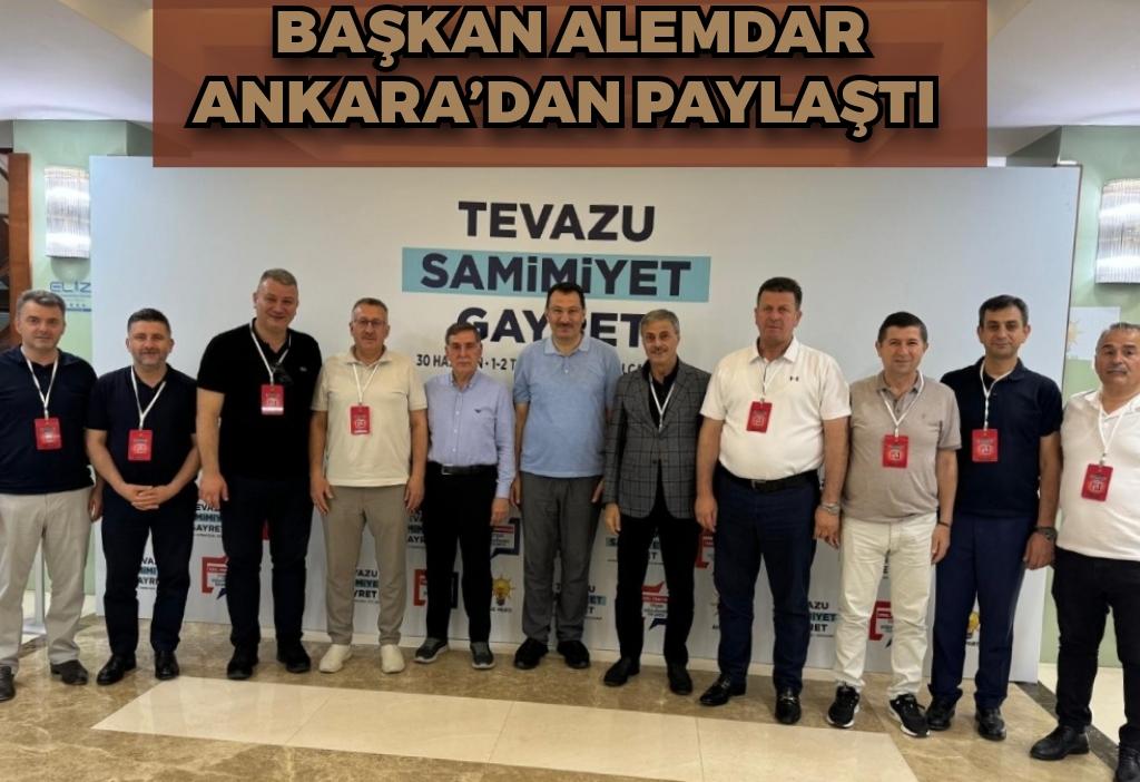 Başkan Alemdar Ankara’dan paylaştı: “Şehrimizi geleceğe hazırlamak için tüm gayretimizle çalışıyoruz”