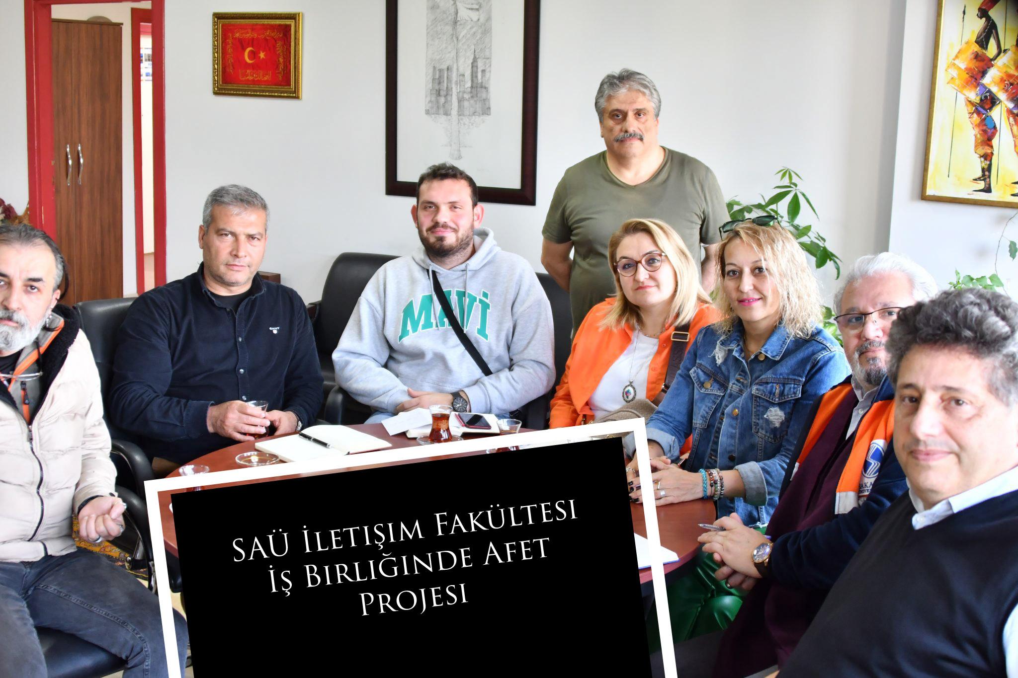 SAÜ İletişim Fakültesi İş Birliğinde Afet Projesi