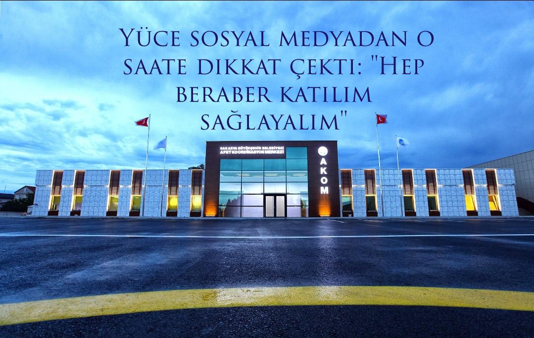  Yüce sosyal medyadan o saate dikkat çekti: 