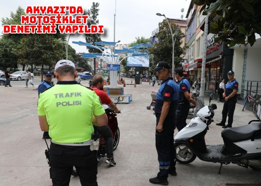 Akyazı’da motosiklet denetimi yapıldı 