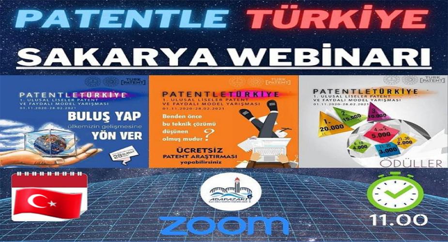 ADAPAZARI MEM “PATENTLE TÜRKİYE SAKARYA TANITIMI” YAPILDI