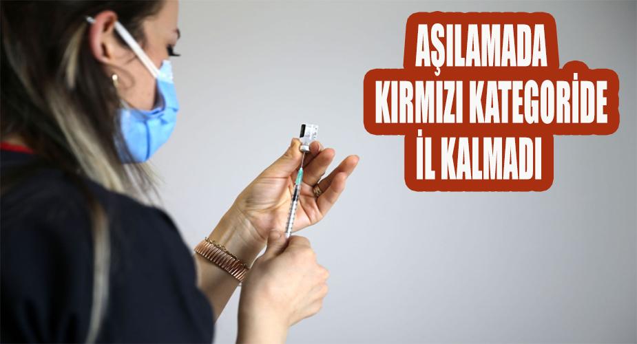 Aşılamada kırmızı kategoride il kalmadı