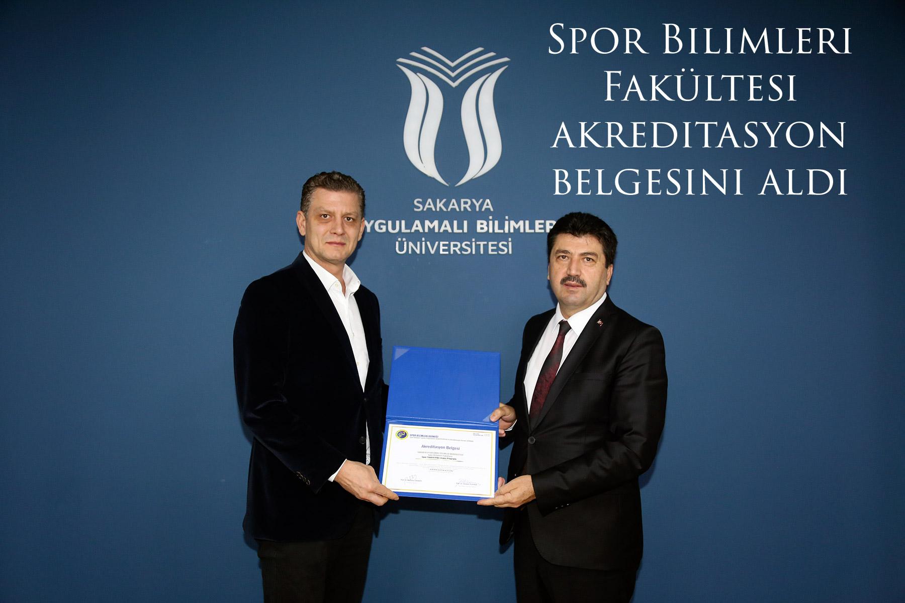 Spor Bilimleri Fakültesi akreditasyon belgesini aldı