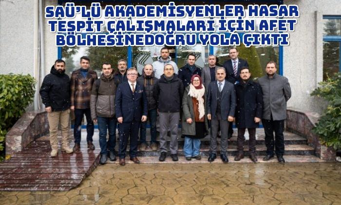 SAÜ’lü Akademisyenler Hasar Tespit Çalışmaları İçin Afet Bölgesine Doğru Yola Çıktı
