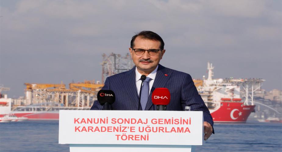 Kanuni sondaj gemisi Karadeniz'e uğurlandı