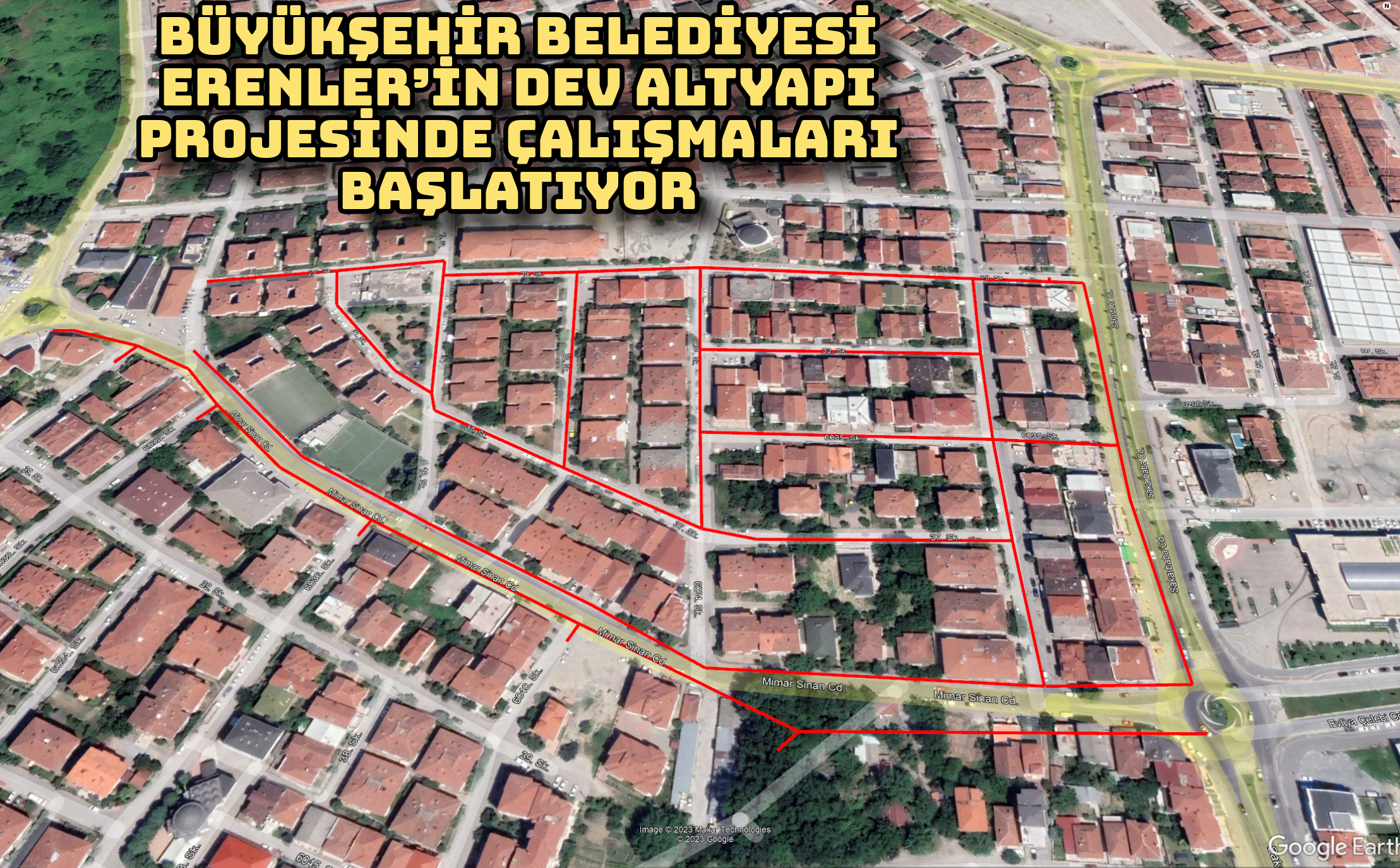 Büyükşehir Belediyesi Erenler’in dev altyapı projesinde çalışmaları başlatıyor