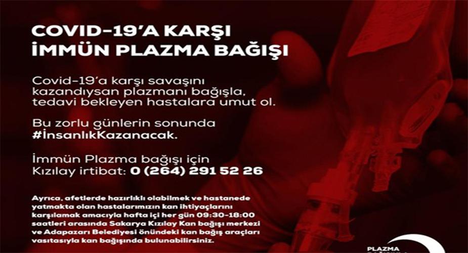 Başkan Altuğ'dan İmmün Plazma Bağışı Çağrısı