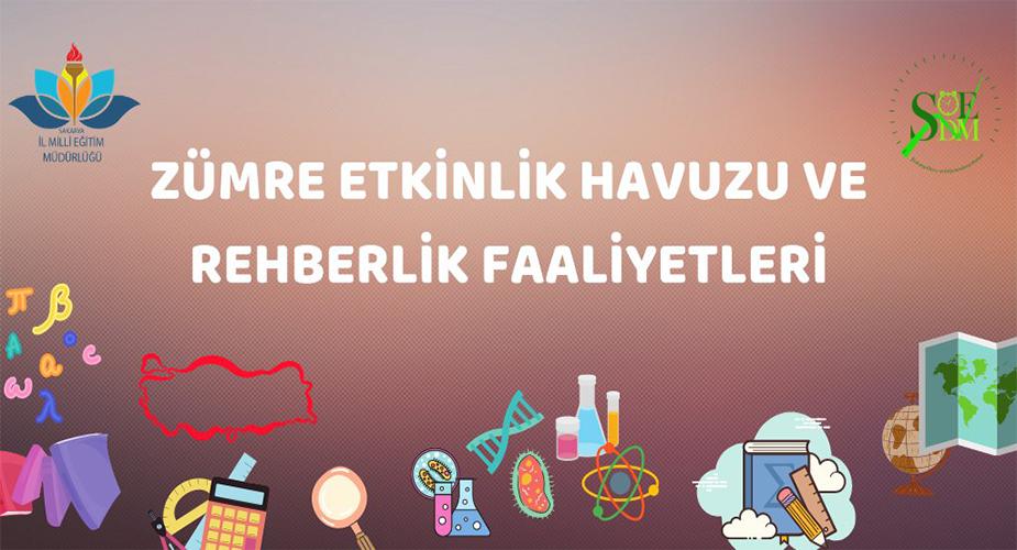 Sakarya MEM’den Zümre Etkinlik Havuzu ve Rehberlik Faaliyetleri