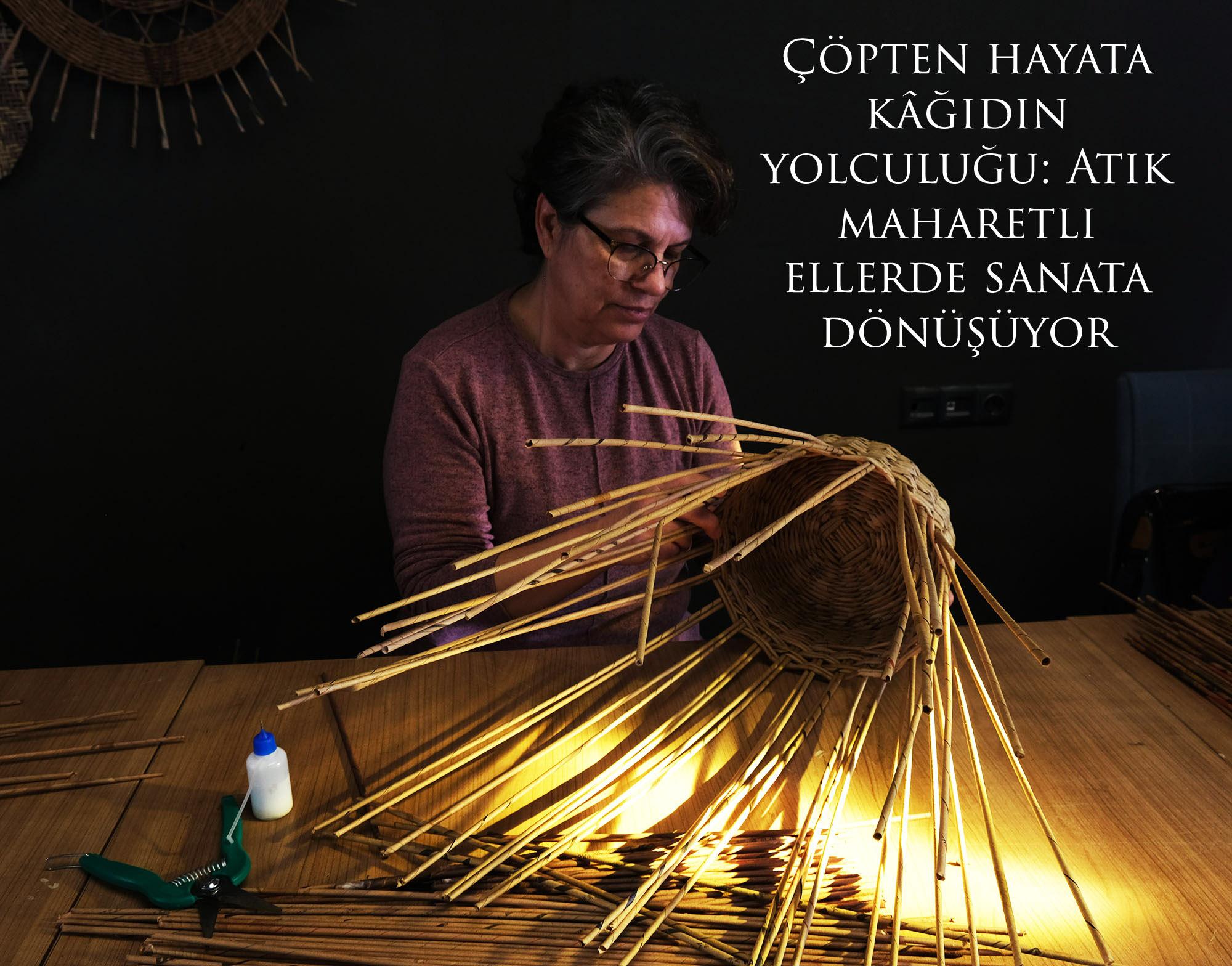Çöpten hayata kağıdın yolculuğu: Atık maharetli ellerde sanata dönüşüyor