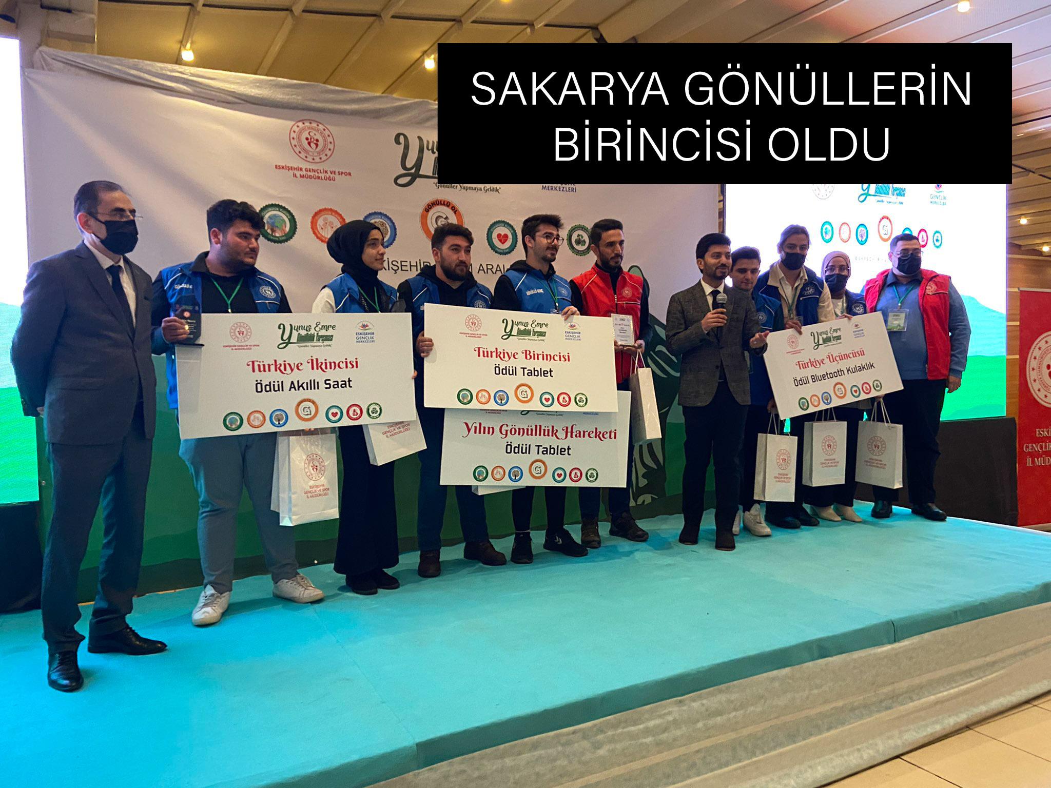 SAKARYA GÖNÜLLERİN BİRİNCİSİ OLDU