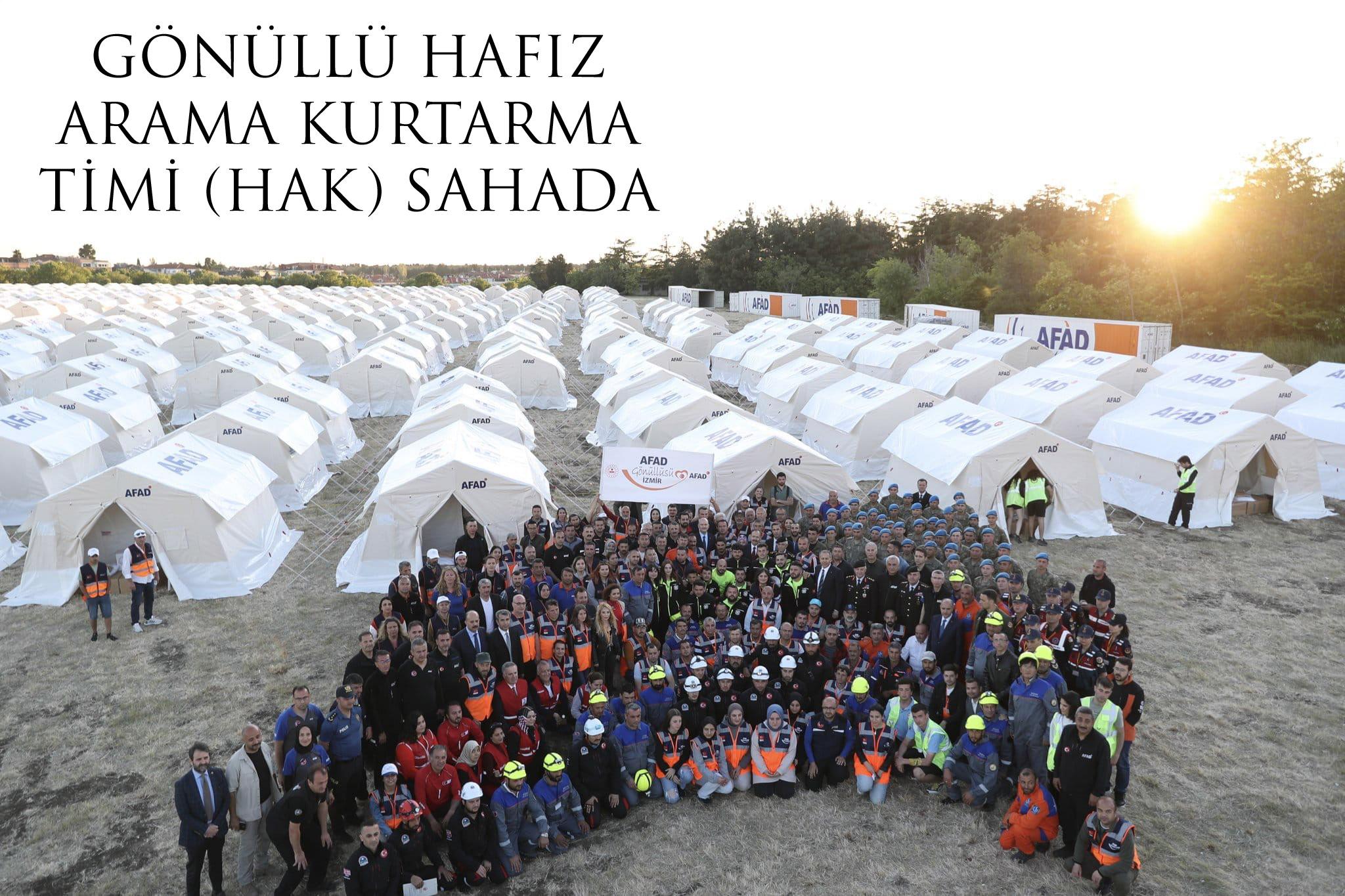 GÖNÜLLÜ HAFIZ ARAMA KURTARMA TİMİ (HAK) SAHADA