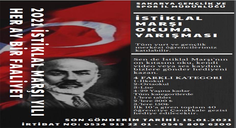 İSTİKLAL MARŞI OKUMA YARIŞMASI