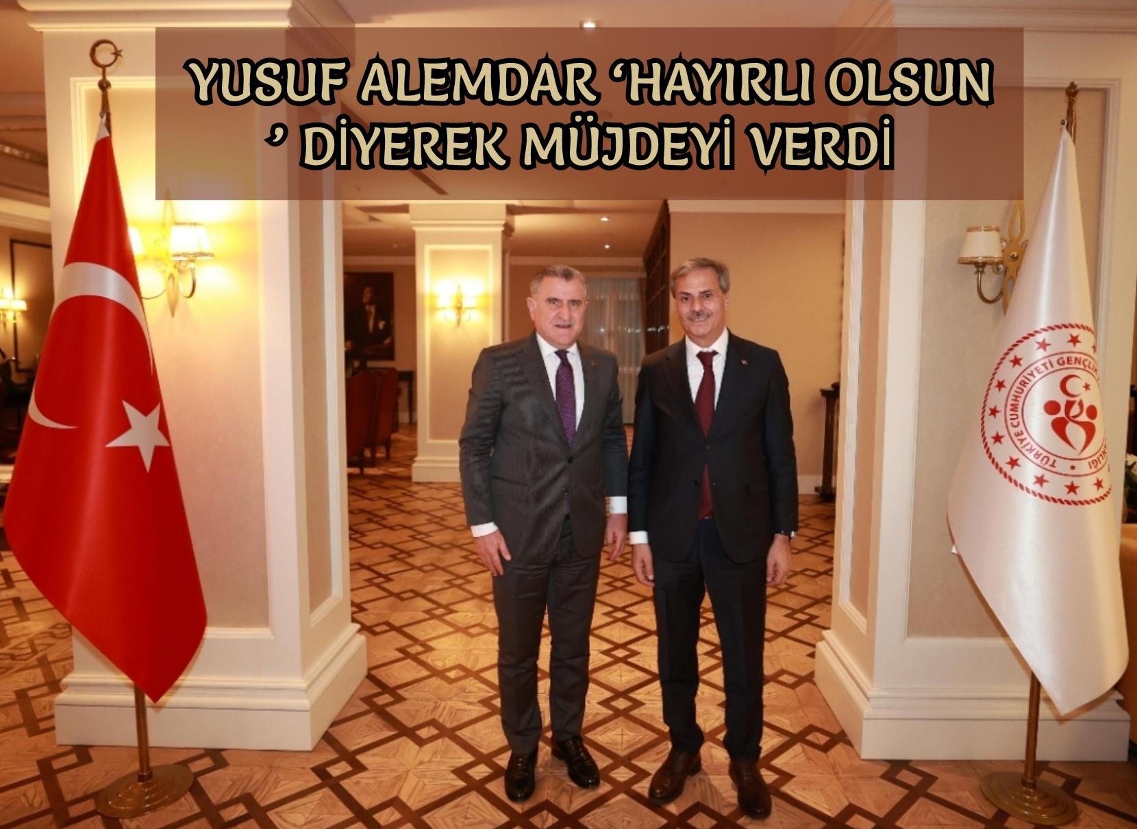  Yusuf Alemdar ‘hayırlı olsun’ diyerek müjdeyi verdi: 2 ilçeye spor salonu ve mahallelere futbol sahası