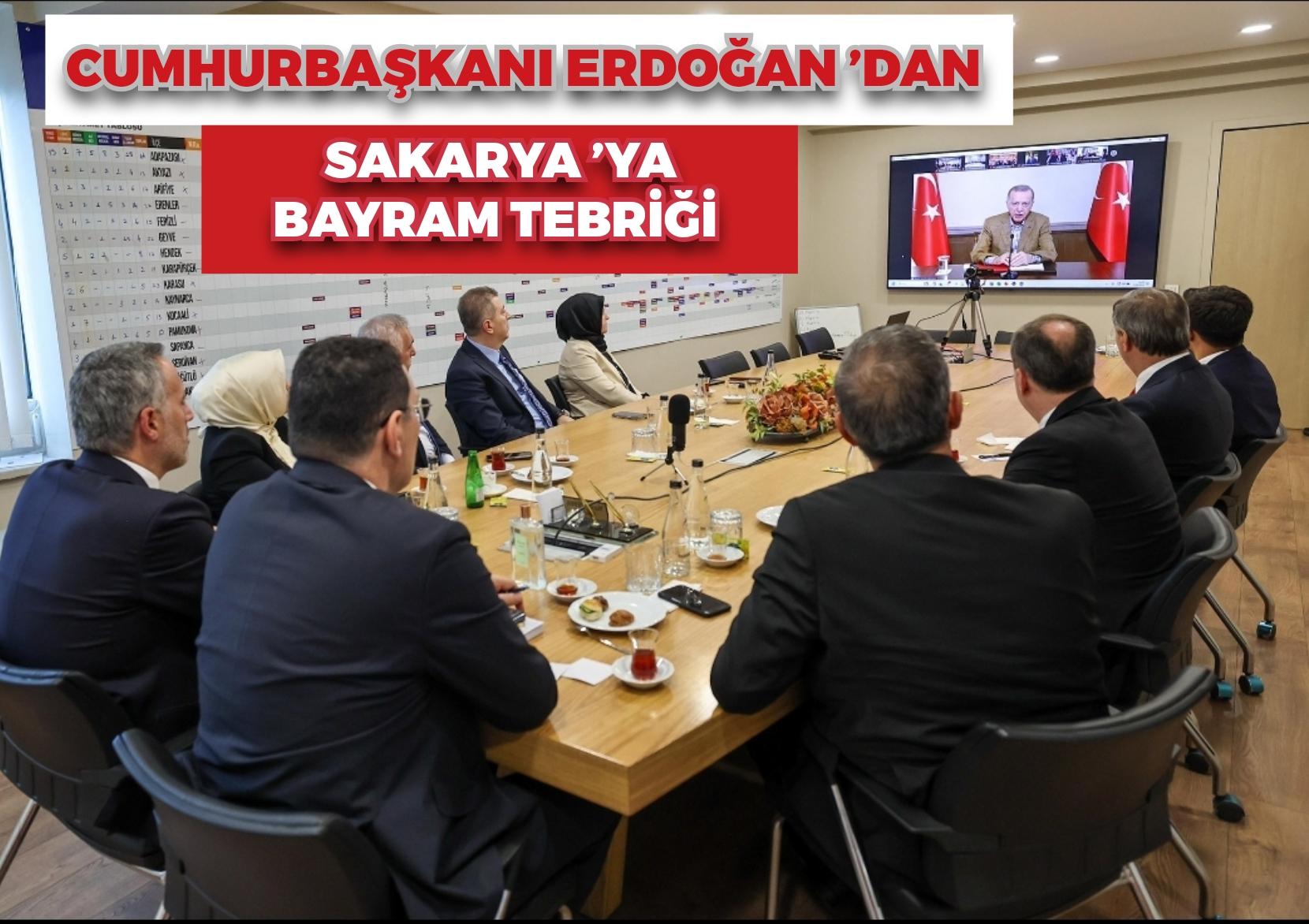 Cumhurbaşkanı Erdoğan’dan Sakarya’ya bayram tebriği