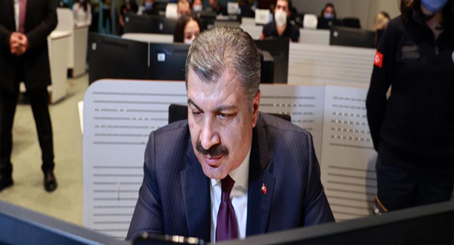 Bakan Koca, Yeni Yılı 112 Avrupa Komuta Merkezi’nde Karşıladı