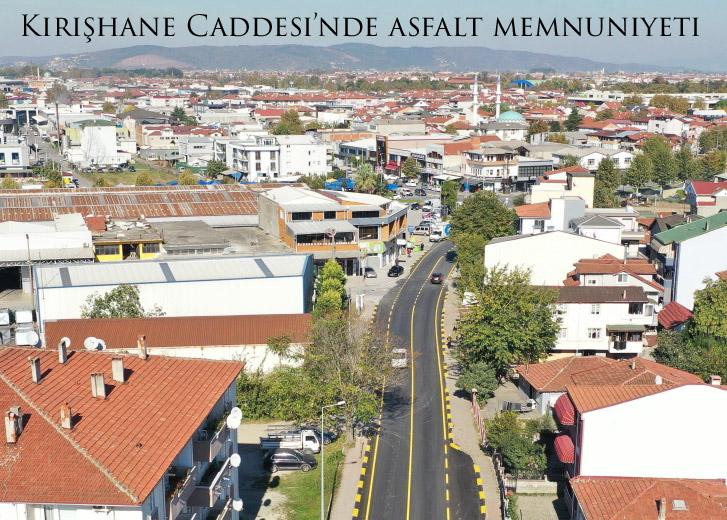 Kirişhane Caddesi’nde asfalt memnuniyeti