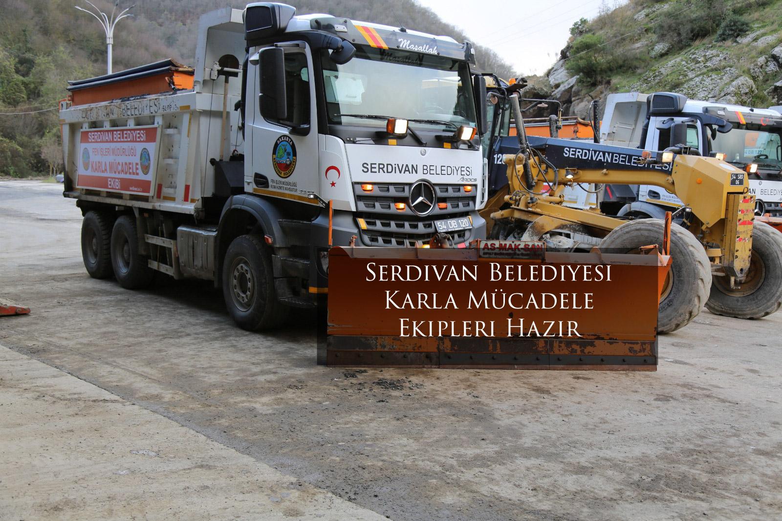 Serdivan Belediyesi Karla Mücadele Ekipleri Hazır
