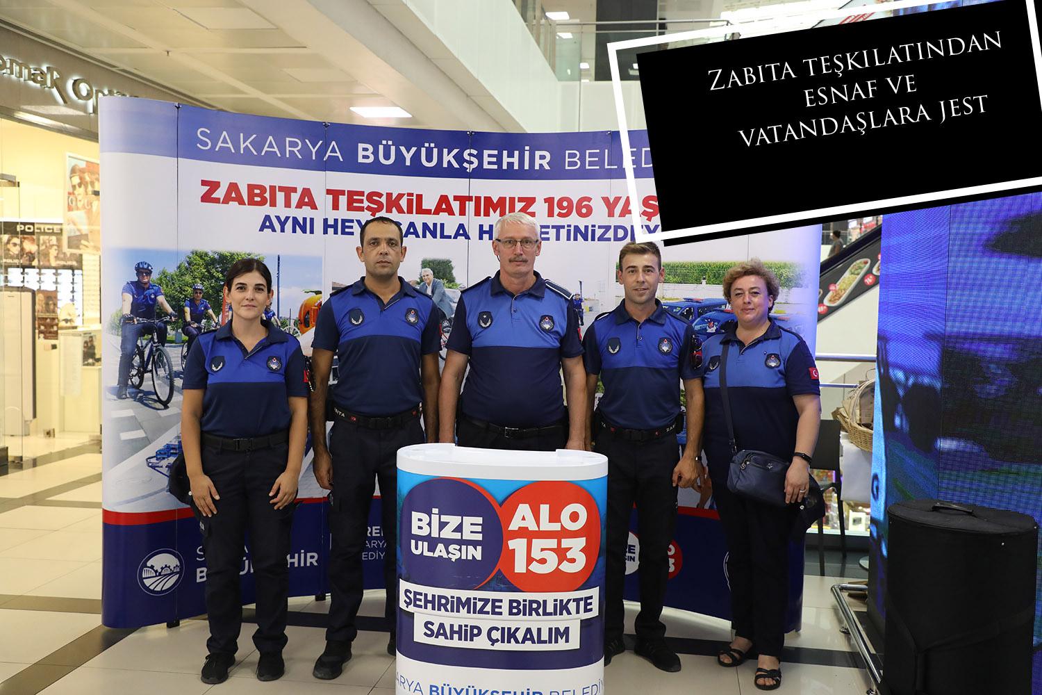 Zabıta teşkilatından esnaf ve vatandaşlara jest