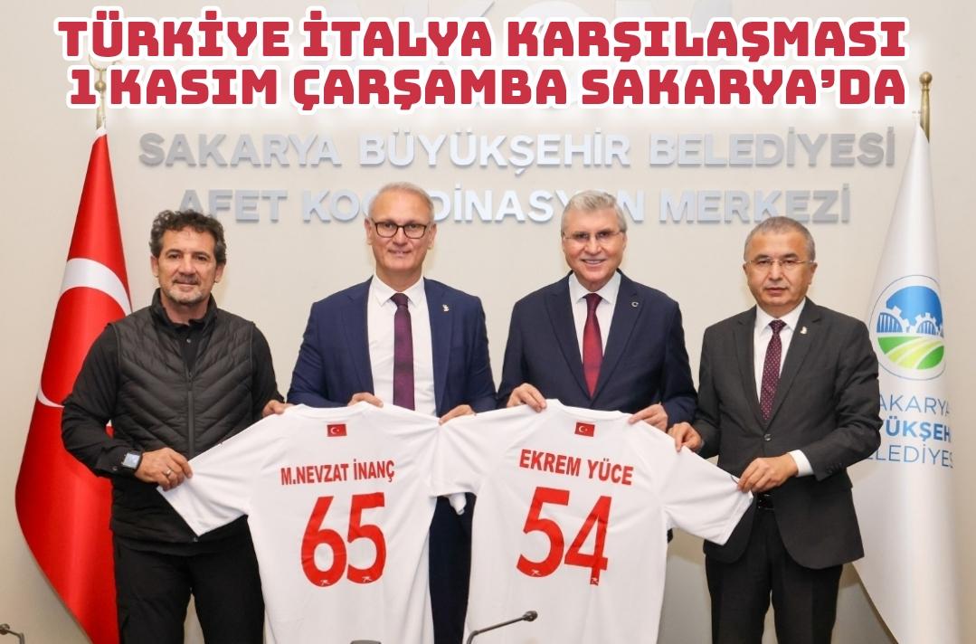 Türkiye-İtalya karşılaşması 1 Kasım Çarşamba Sakarya’da