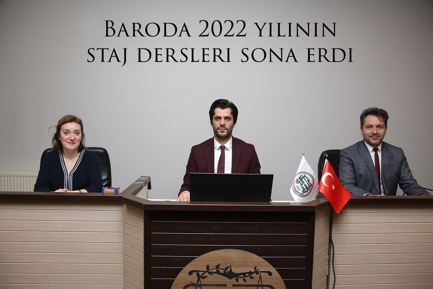 Baroda 2022 yılının staj dersleri sona erdi