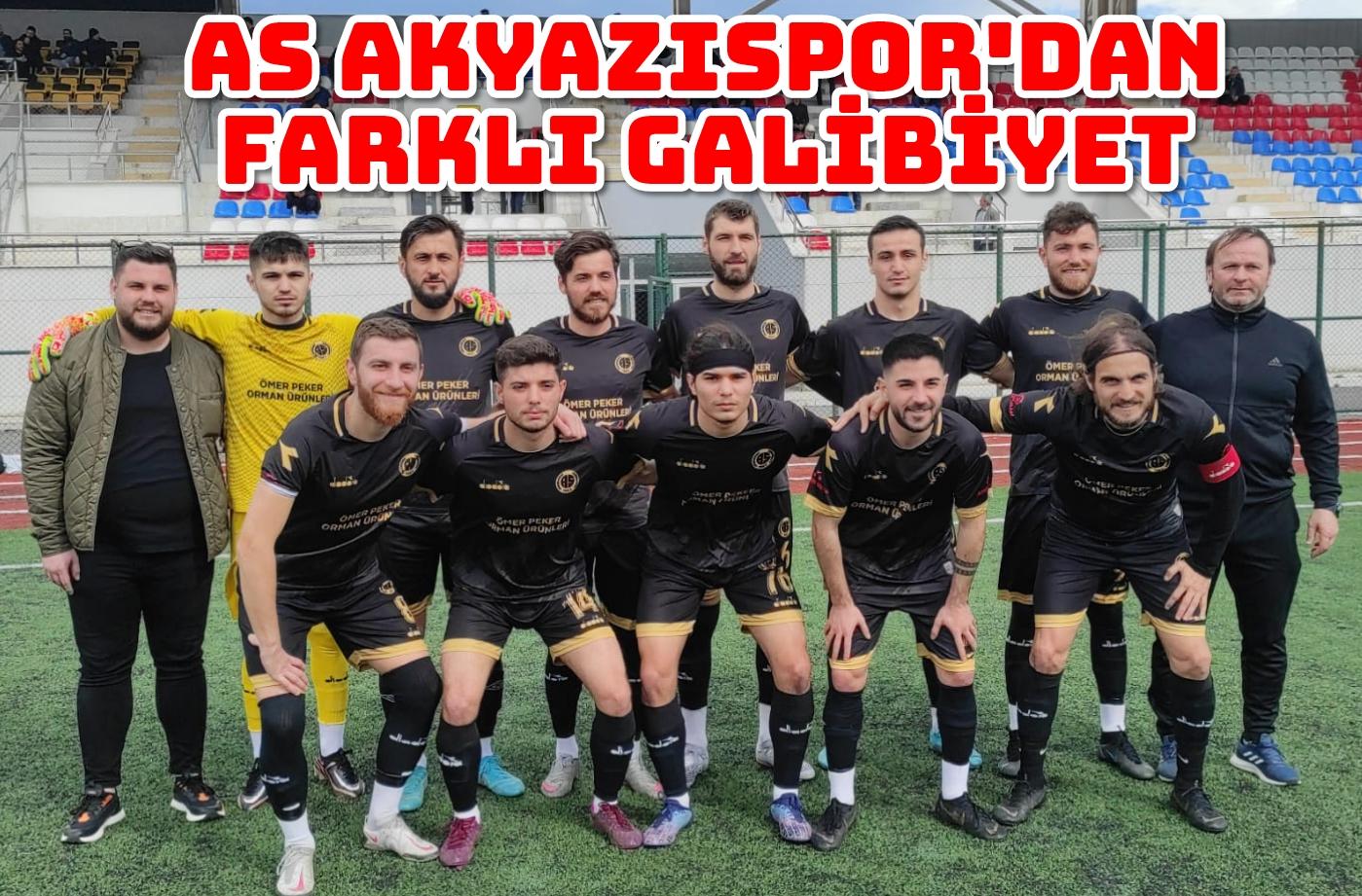 As Akyazıspor'dan farklı galibiyet