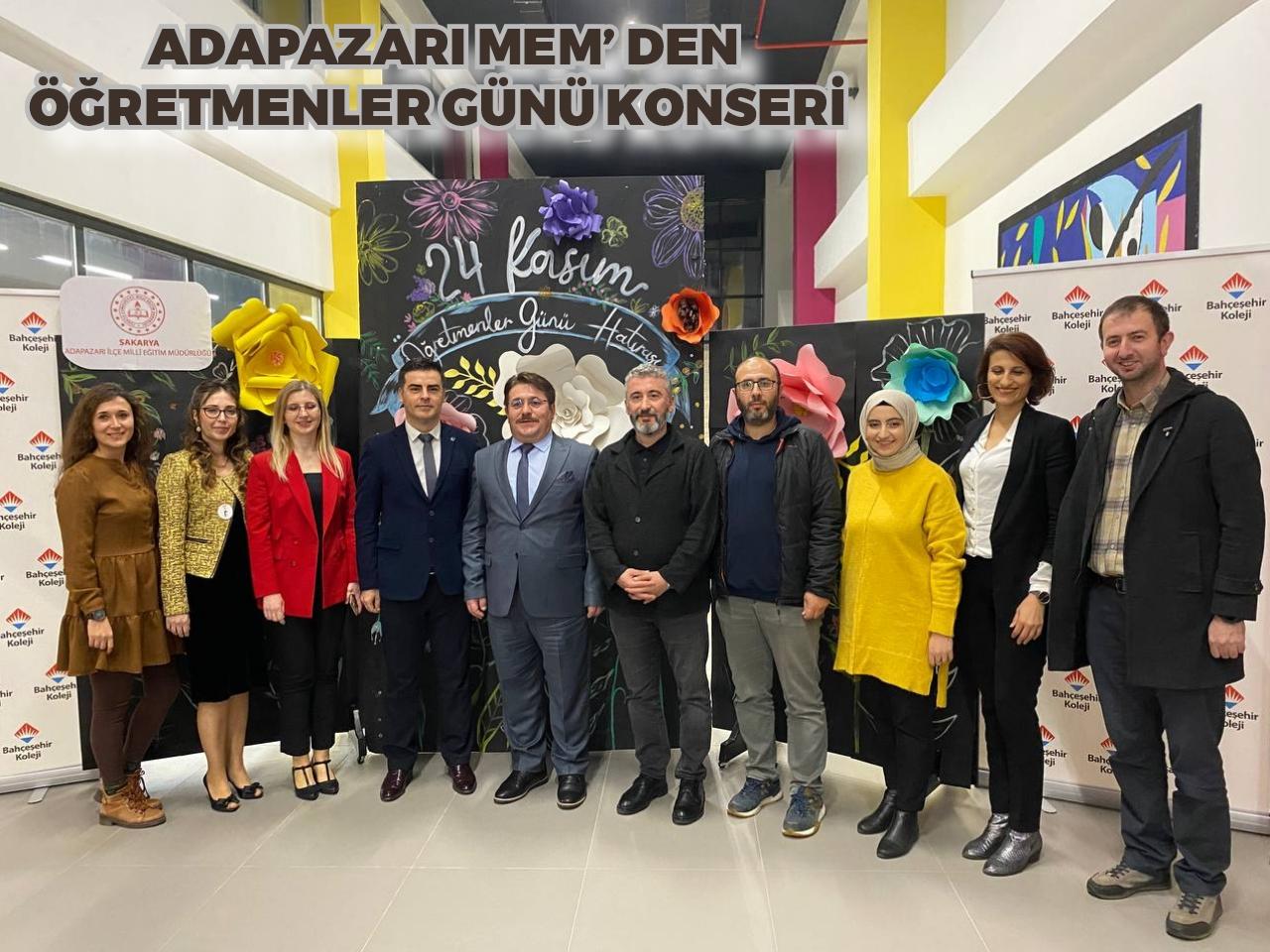 ADAPAZARI MEM’ DEN ÖĞRETMENLER GÜNÜ KONSERİ