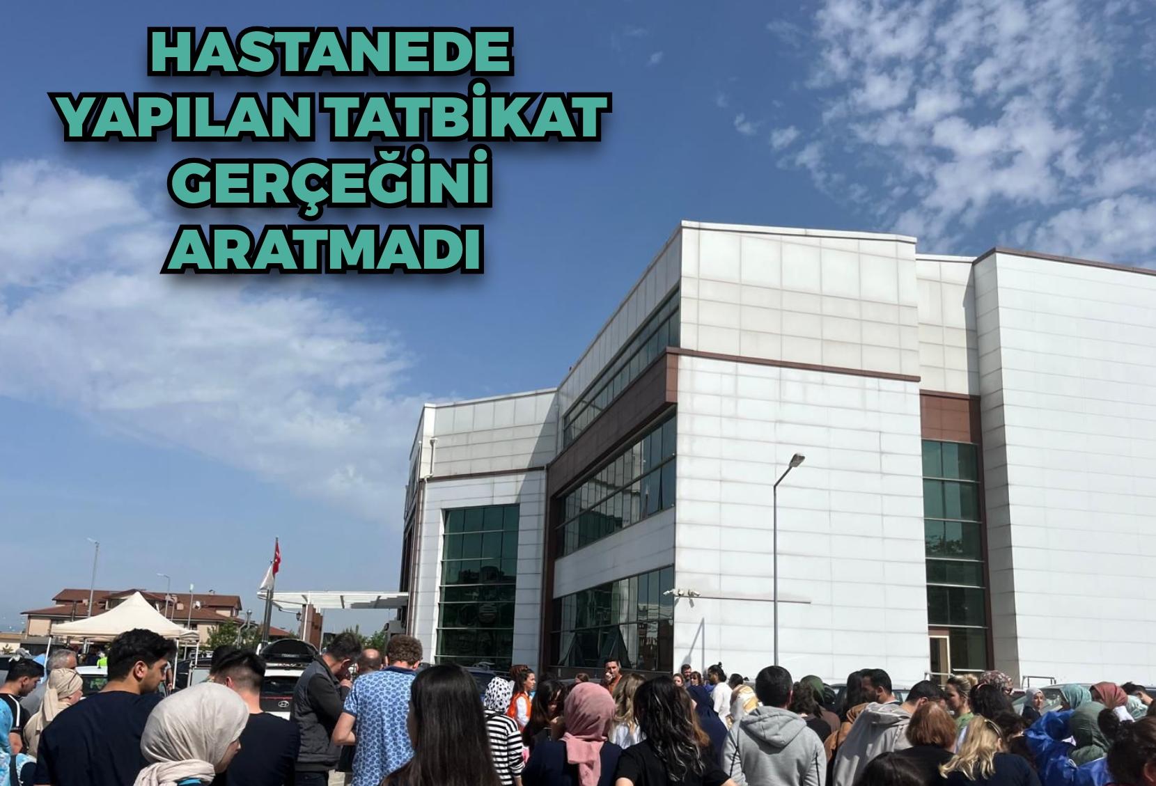 Hastanede yapılan tatbikat gerçeğini aratmadı
