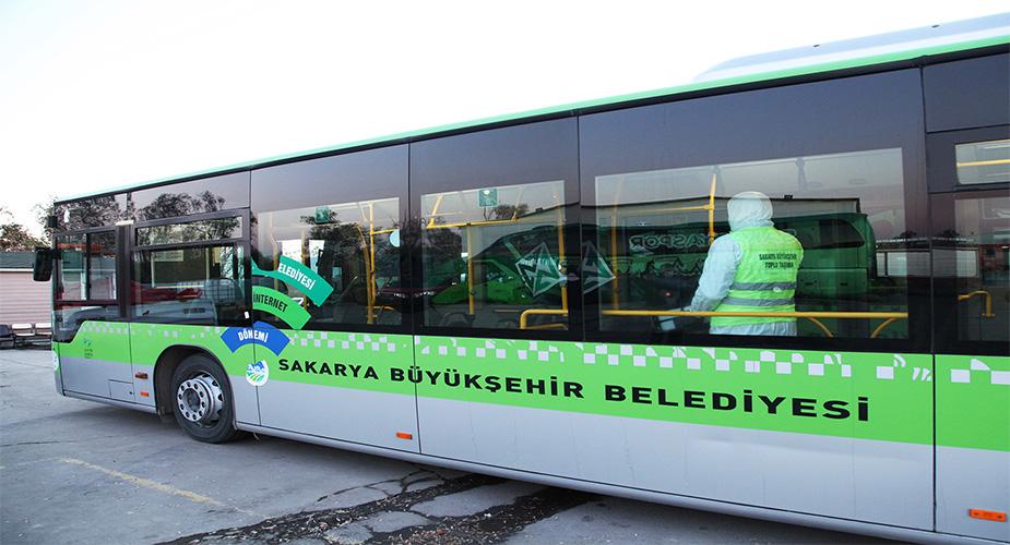 Toplu Taşıma Araçları Dezenfekte Edildi