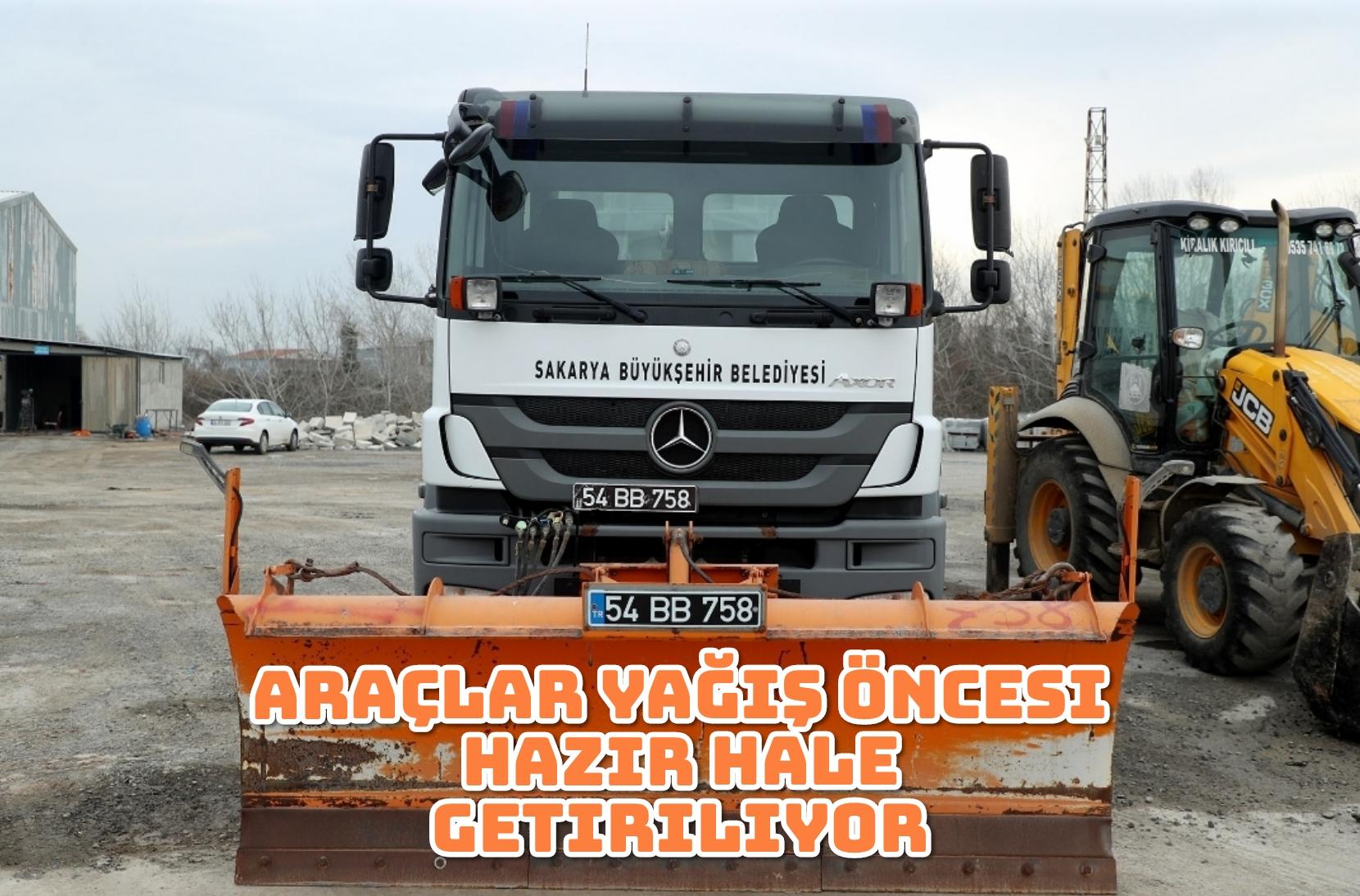 Araçlar yağış öncesi hazır hale getiriyor