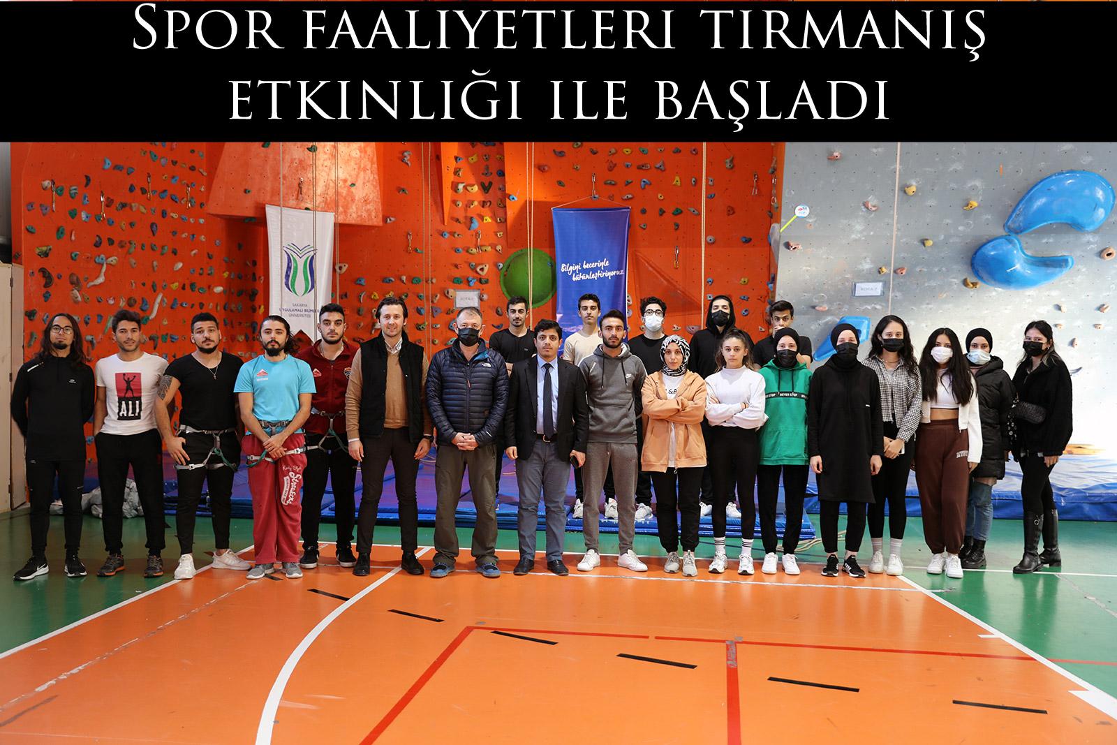 Spor faaliyetleri tırmanış etkinliği ile başladı