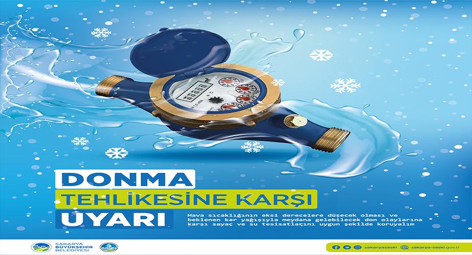 SASKİ’den Su Sayaçları İçin Don Uyarısı