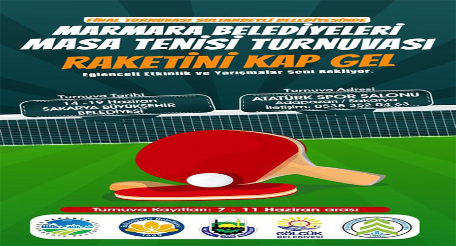 Masa tenisi turnuvasına başvurular başladı