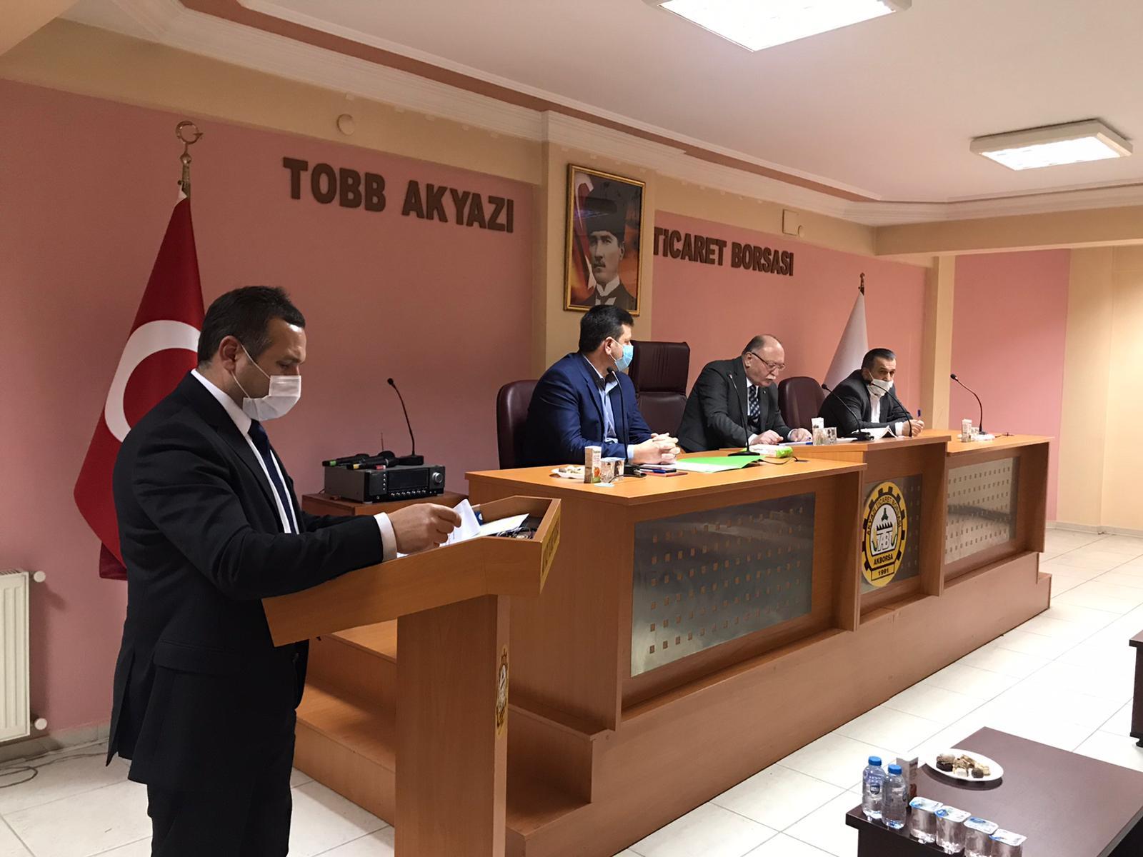 AKYAZI TİCARET VE SANAYİ ODASI MECLİS TOPLANTISI
