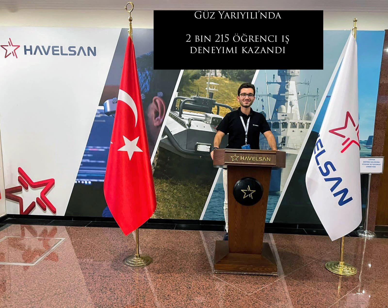 Güz Yarıyılı’nda 2 bin 215 öğrenci iş deneyimi kazandı