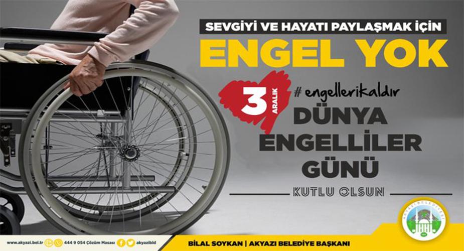 BAŞKAN SOYKAN'DAN DÜNYA ENGELLİLER GÜNÜ KUTLAMA MESAJI