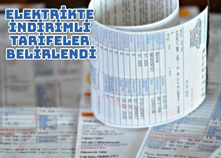 Elektrikte indirimli tarifeler belirlendi