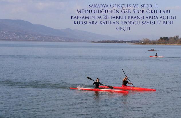 Sakarya Gençlik ve Spor İl Müdürlüğünün GSB Spor Okulları kapsamında 28 farklı branşlarda açtığı kurslara katılan sporcu sayısı 17 bini geçti.