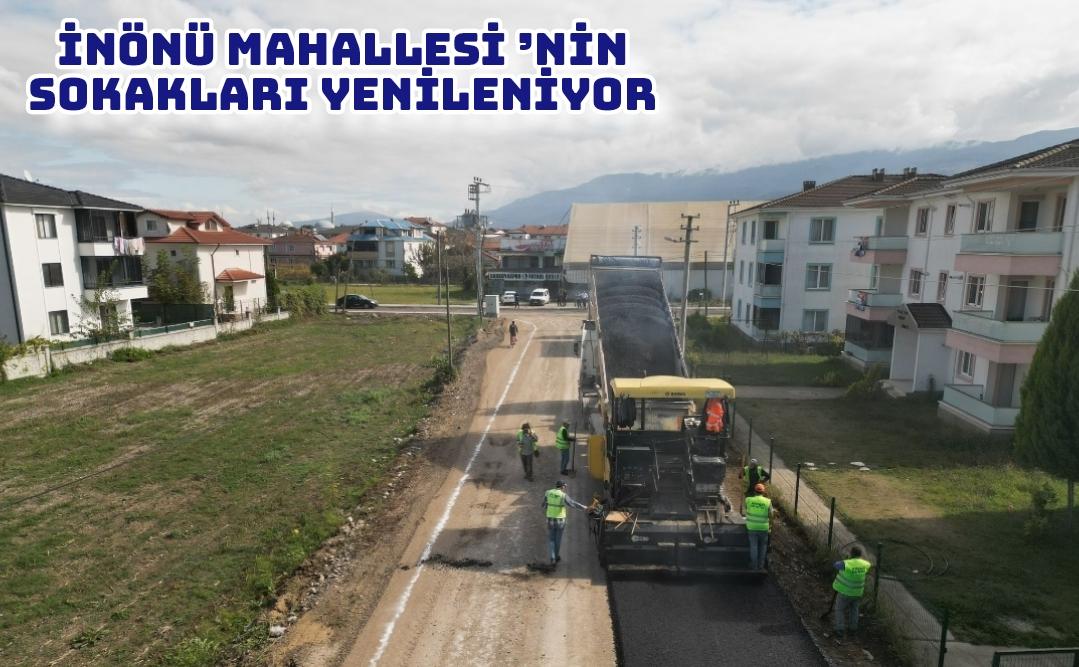 İnönü Mahallesi’nin sokakları yenileniyor 