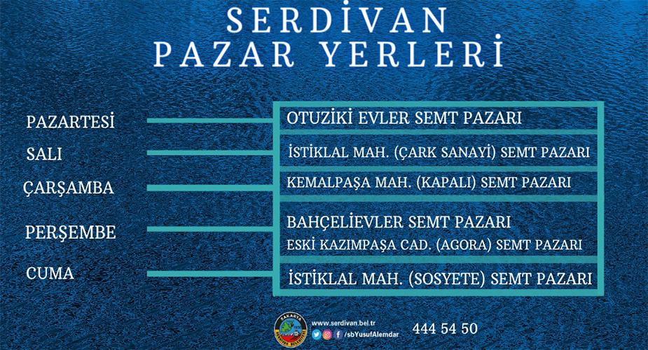 Serdivan Semt Pazarlarına Yeni Düzenleme