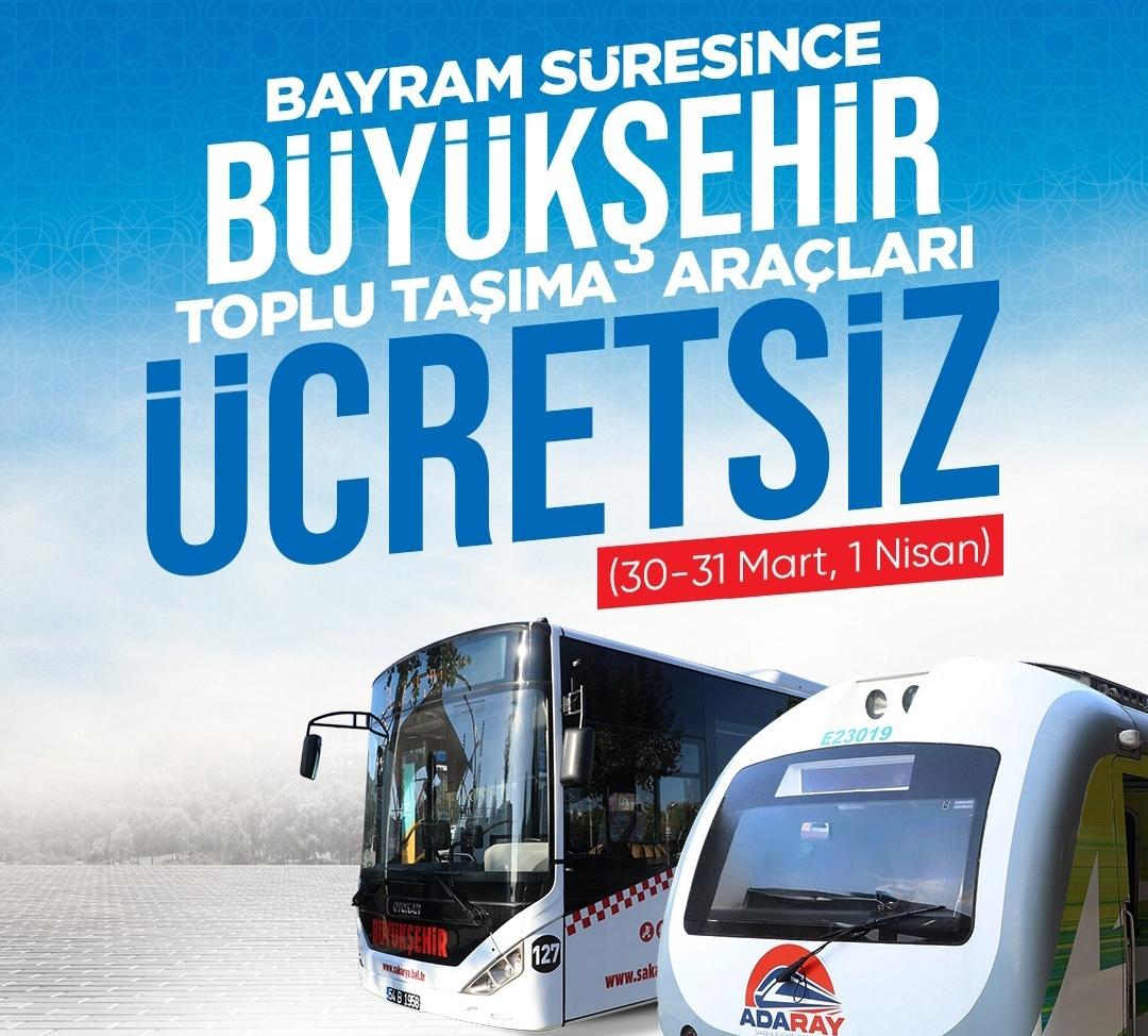 Büyükşehir açıkladı: Bayram boyunca ulaşım ücretsiz olacak