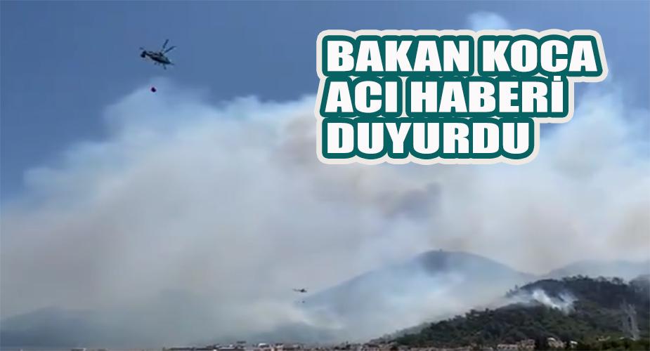 BAKAN KOCA ACI HABERİ DUYURDU