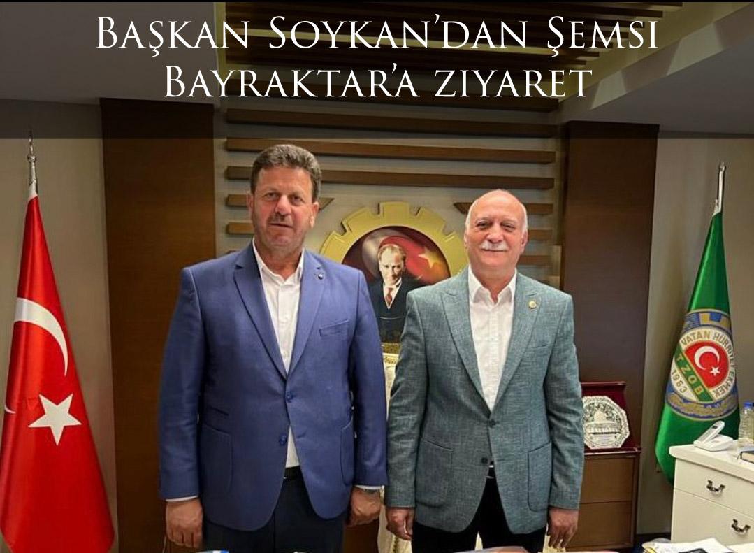 Başkan Soykan’dan Şemsi Bayraktar’a ziyaret 