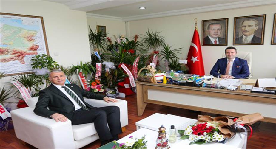 Başkan Altuğ'dan SASKİ Genel Müdürü'ne Hayırlı Olsun Ziyareti